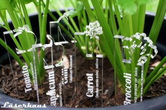 Clear Acrylic Plant Marker for plants